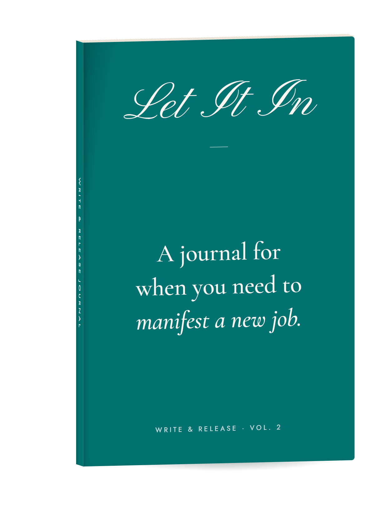 Let It In journal, teal cover