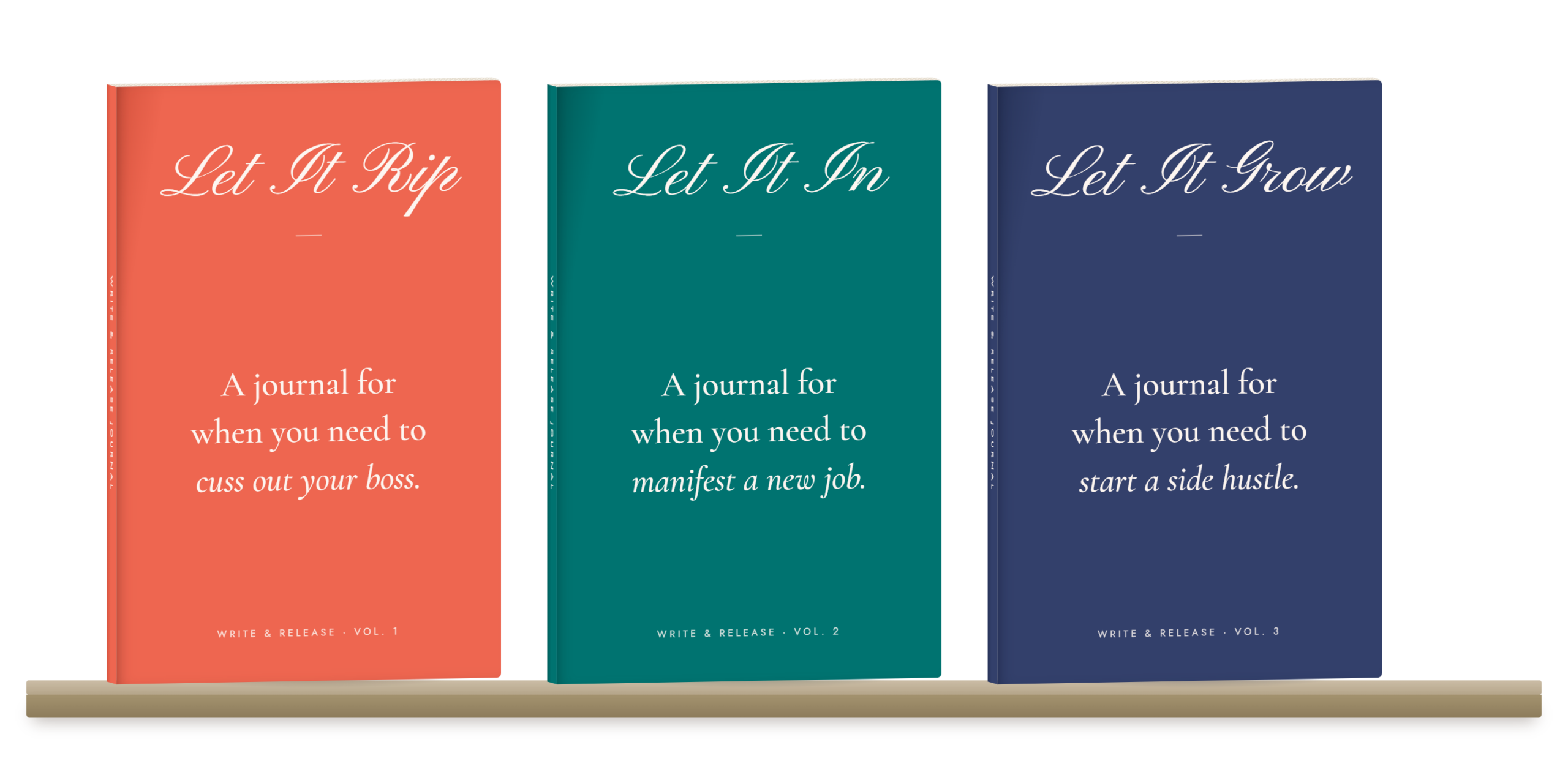Let It Rip, Let It In, and Let It Grow shelved together
